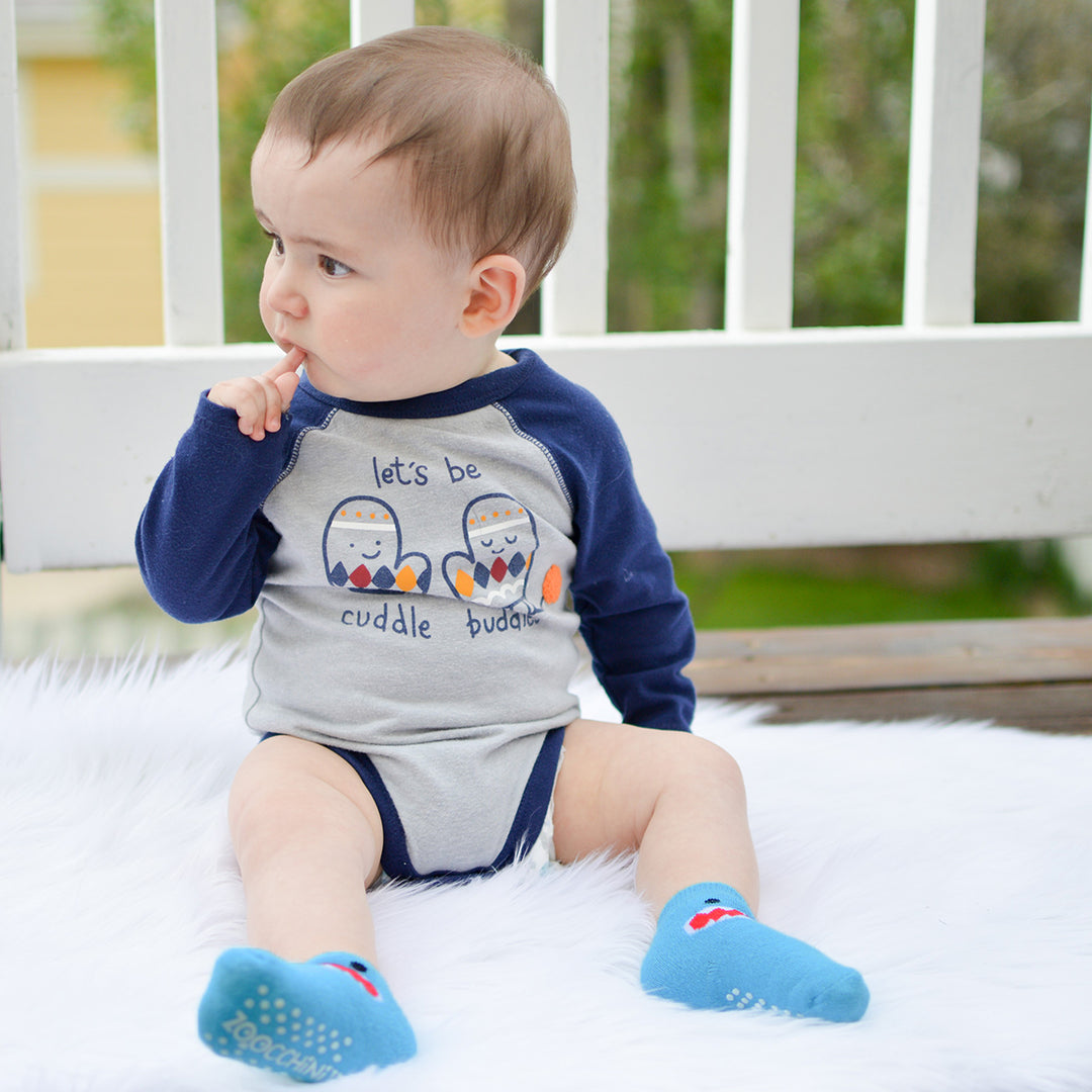 Comfort Terry Socks Set - 3 Pair -  Sherman the Shark 0-24M