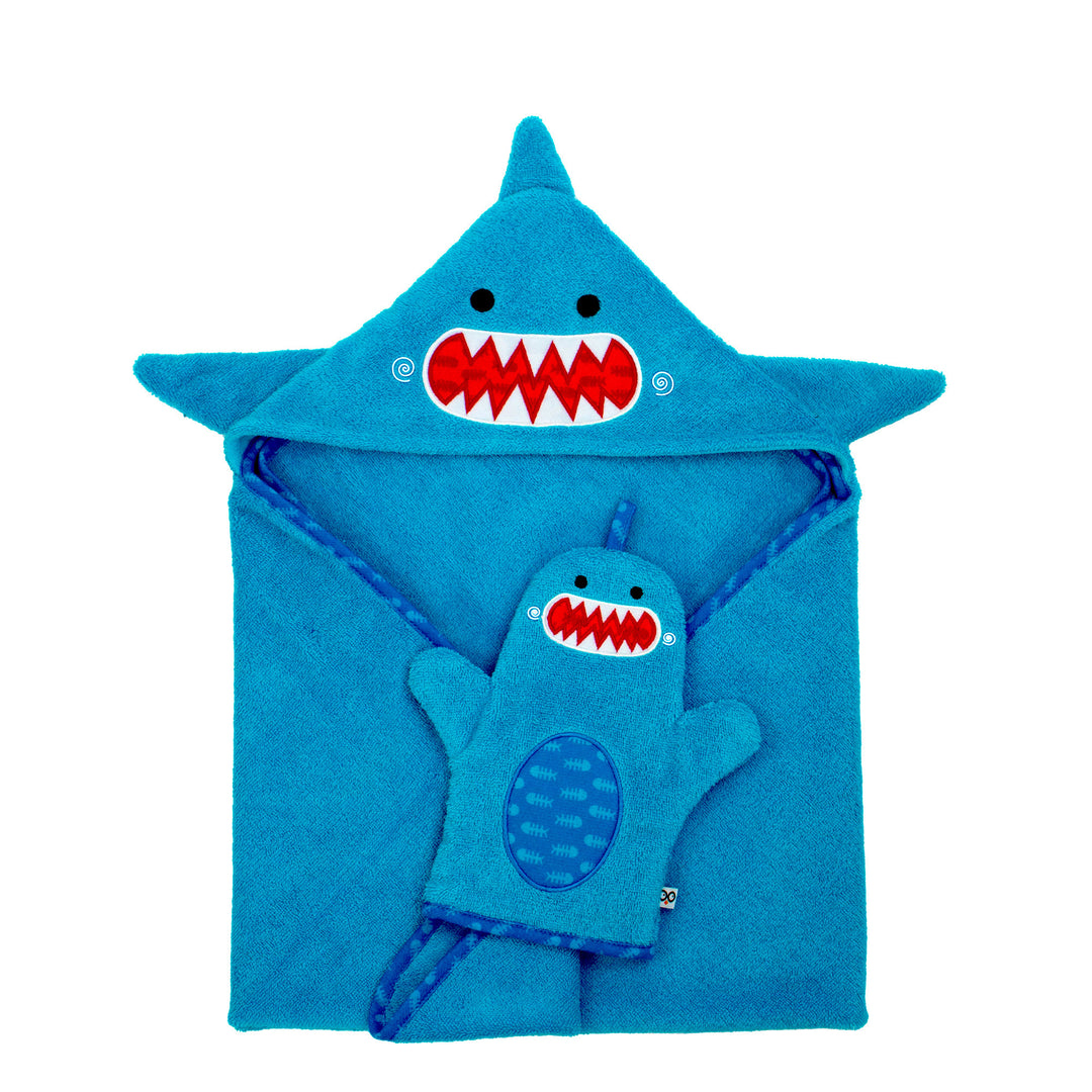 Baby Snow Terry Hooded Bath Towel - Shark