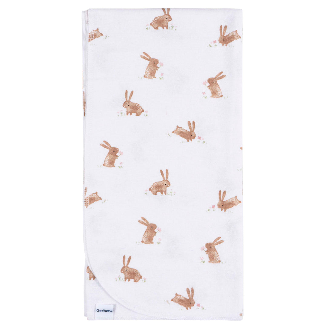 Flannel Receiving Blanket - 4pk