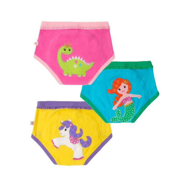 d-ZOOCCHINI-Org Ctn 3PC Potty Training Set Fairy Tails 2T-3T Organic Cotton 3 Piece Potty Training Pants - Fairy Tails 855409006111