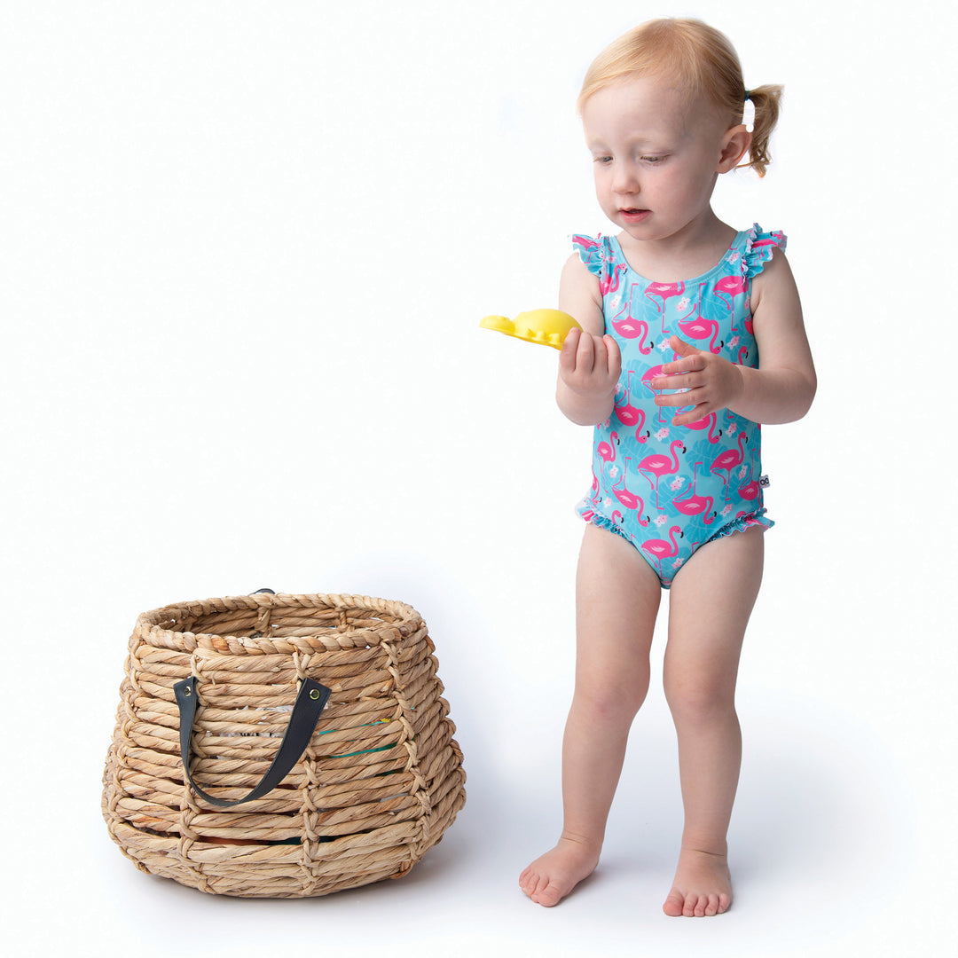 Baby Ruffled 1 Piece Swimsuit