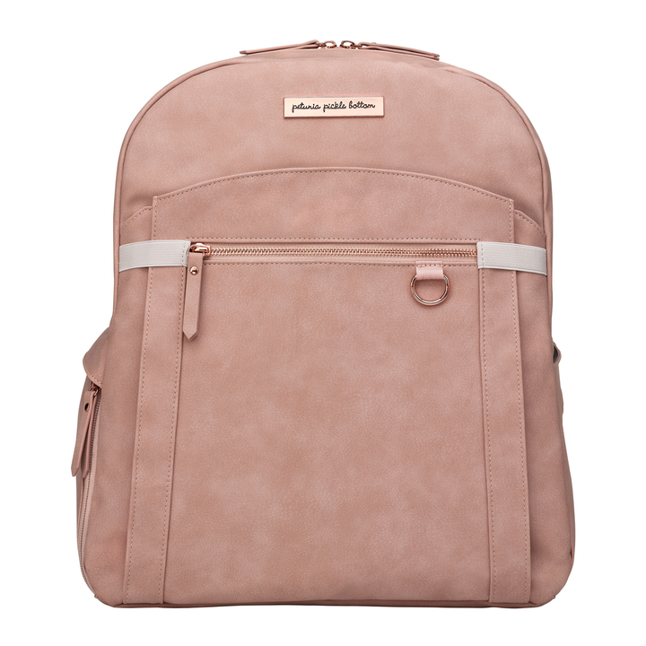 PPB - 2-in-1 Provisions Backpack - Toffee Rose Leatherette 2-in-1 Provisions Backpack Diaper Bag in Toffee Rose 810081351331