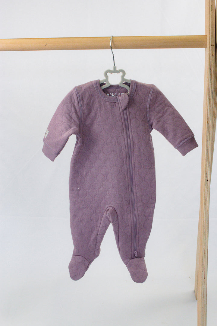 Quilted Collection - Footed Sleeper - Mauve