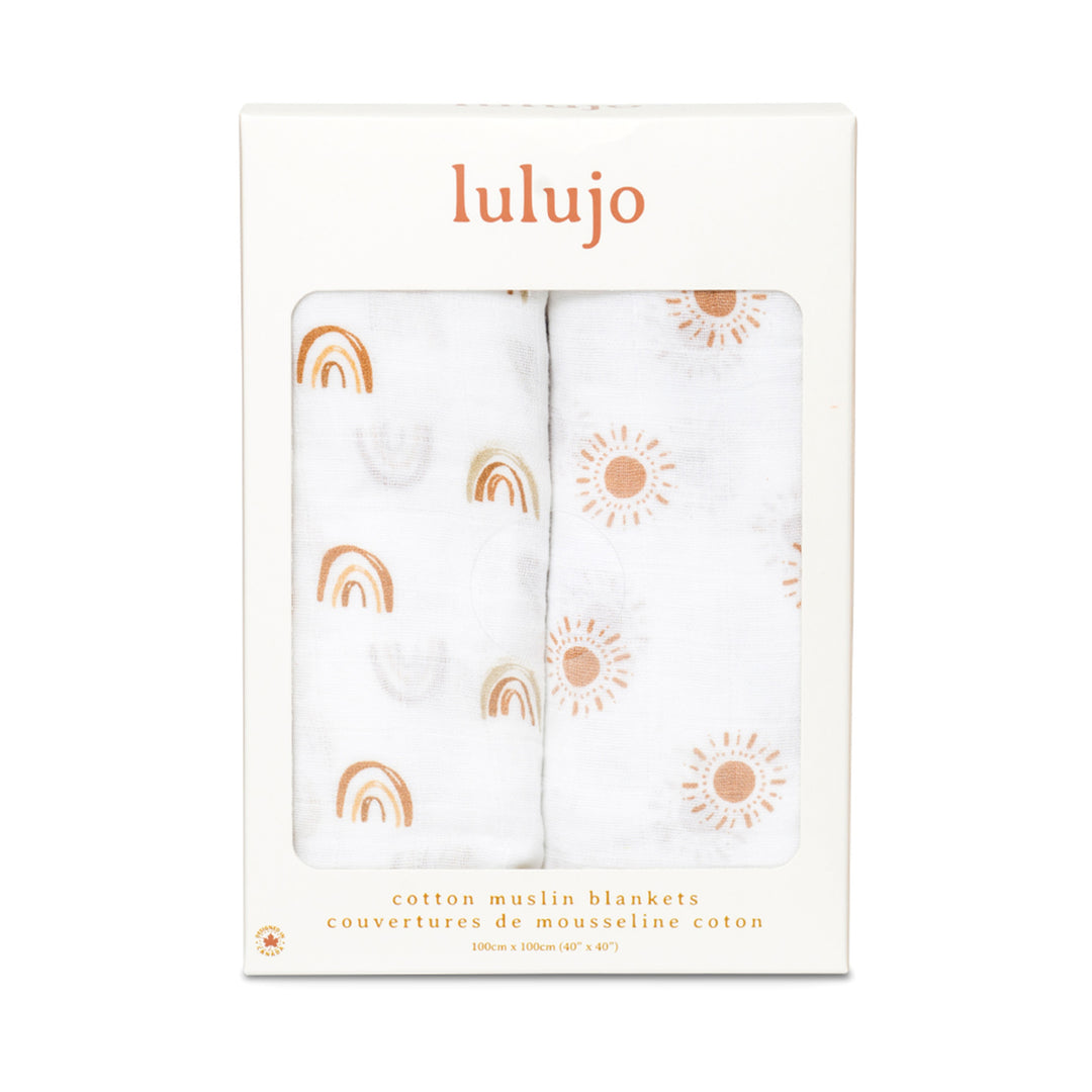 2pk Cotton Muslin Swaddle Blanket - 40x40