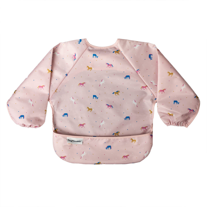 Tiny Twinkle - Full Sleeve Bib - Unicorn Confetti 6-24M Mess-proof Full Sleeve Bib - Unicorn Confetti 810027532961