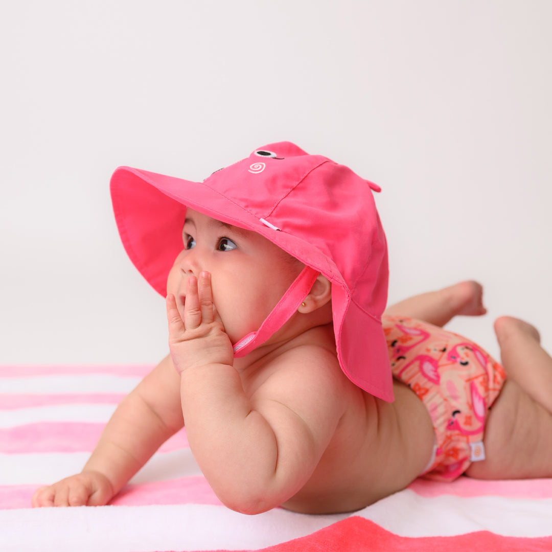 UPF50+ Baby Swim Diaper & Sun Hat Set