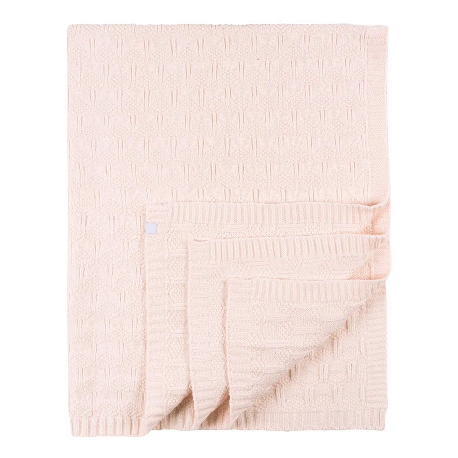 Just Born - OP2401 - 1pk Sweater Knit Blanket - Pink Just Born by Gerber Baby Girl 1-Pack Sweater Knit Blanket - PINK 032633138706