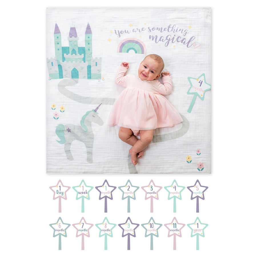 Lulujo - Baby's 1st Year Milestone Blanket Something Magical Baby's 1st Year Milestone Blanket - Something Magical 628233455901