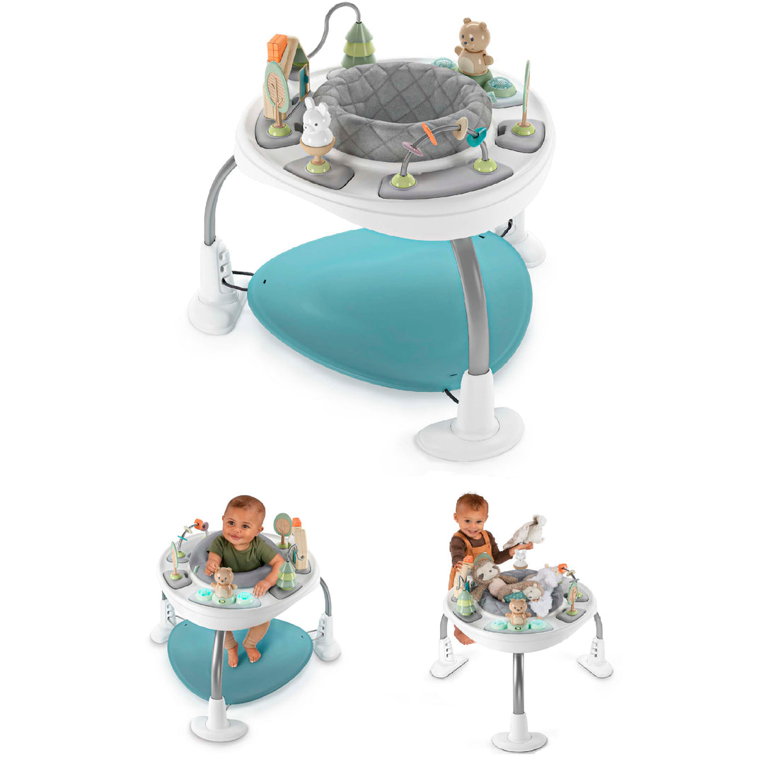 Spring & Sprout 2-in-1 Activity Jumper + Table - First Forest