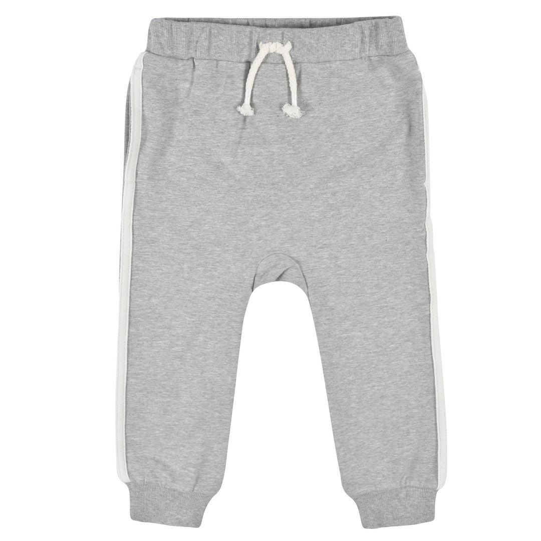 3-Pack Baby & Toddler Boys Gray & Yellow Joggers