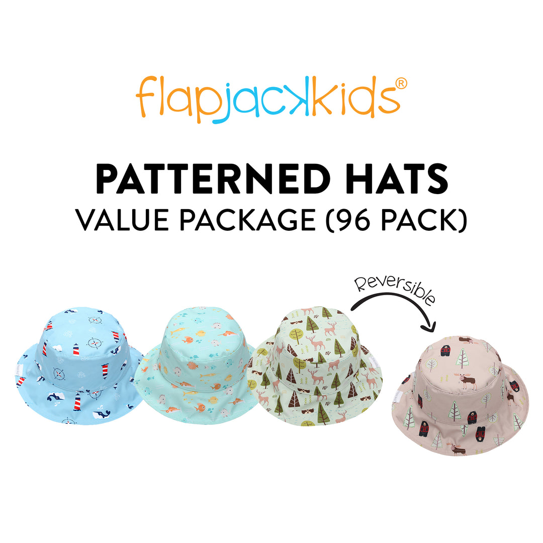 FlapJackKids - Reversible Patterned Hats - 12% OFF with 96  Hat buy-in