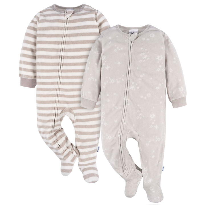 Couverture polaire à pieds - Lot de 2