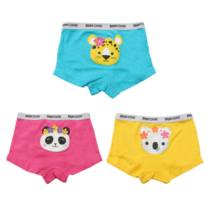 Kids Organic Hipster Shorts - 3pc Set - Flower Power