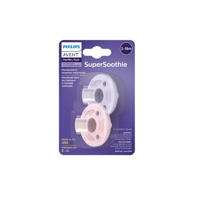 Soothie Pacifier 2 Pack - 3-18M - Lilac/Pink
