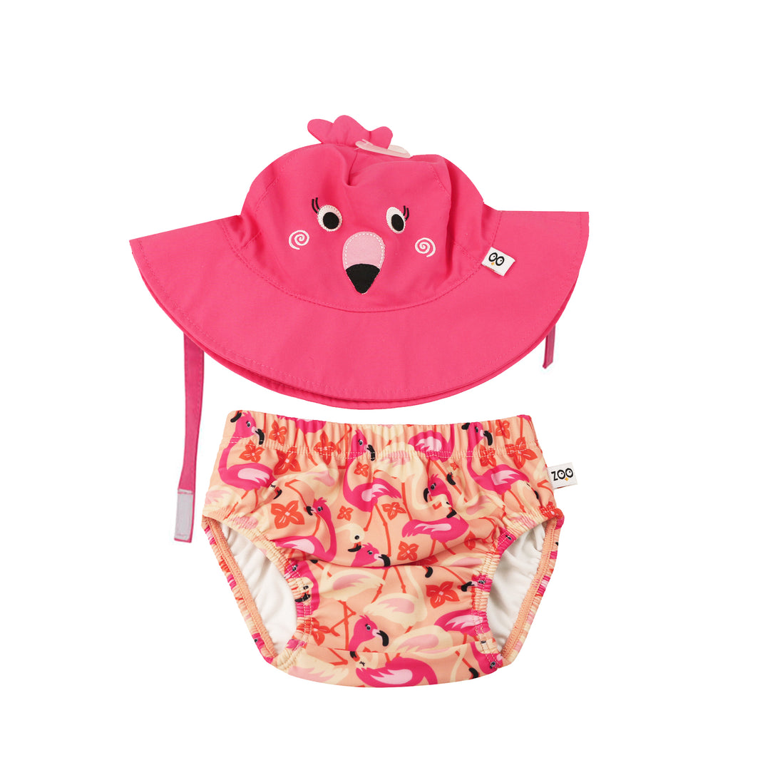 UPF50+ Baby Swim Diaper & Sun Hat Set