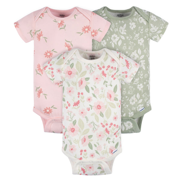 Short Sleeve Bodysuit Onesies - 3pk
