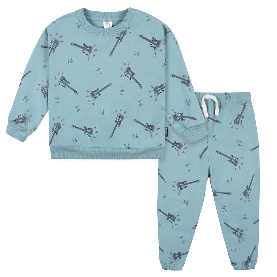 d - Gerber - 23F - 2pc Top+Pant Set - Teal Guitars - 2T 2 piece Top + Pant Set - Teal Guitars 013618401138