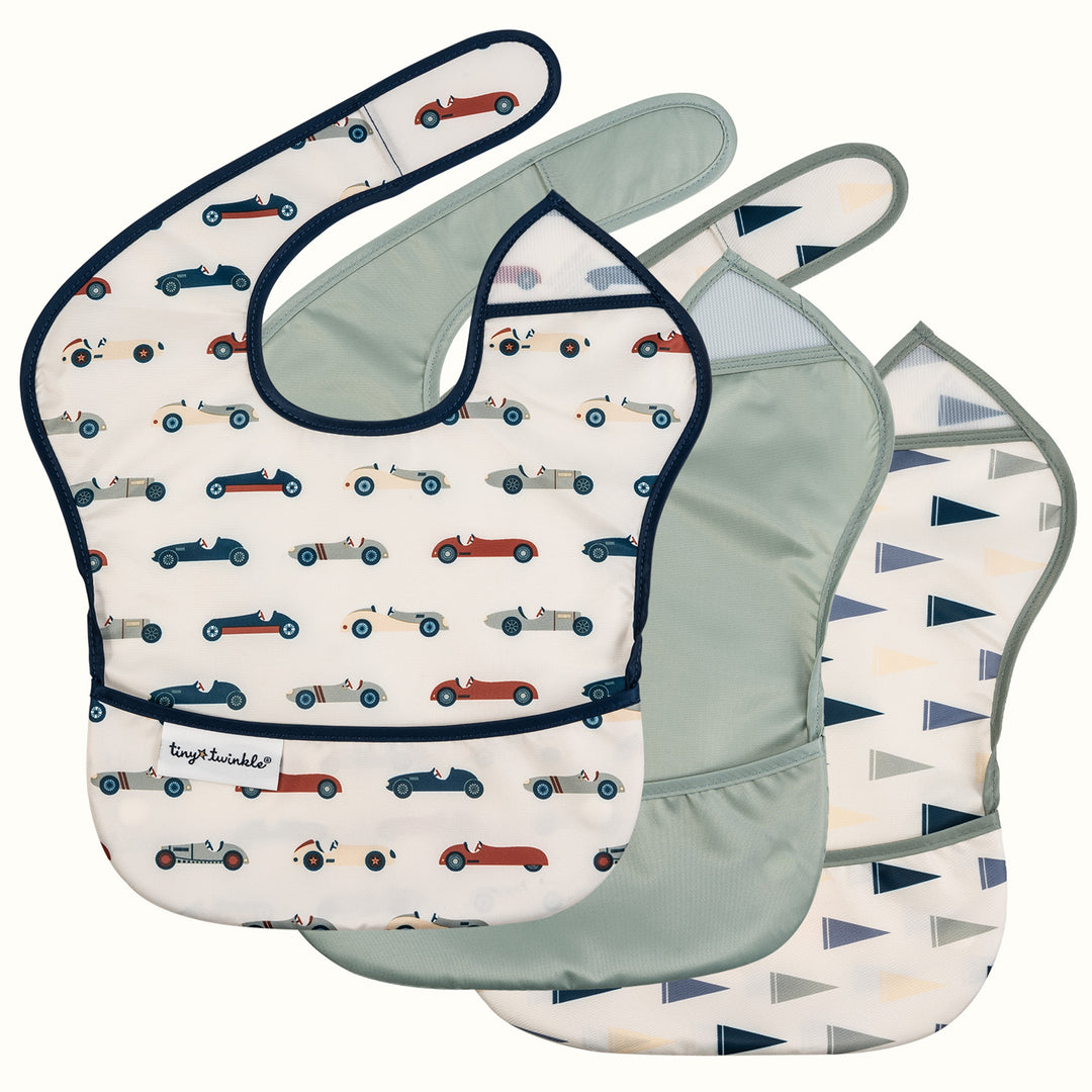 Bavoir anti-dégâts facile à utiliser - paquet de 3