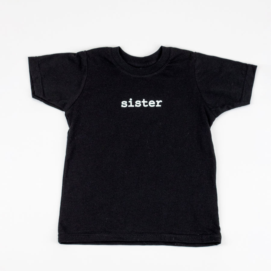 Kidcentral - Infant T-Shirt - Sister - Black - 12-18M Infant T-Shirt - Sister - Black 808177010057