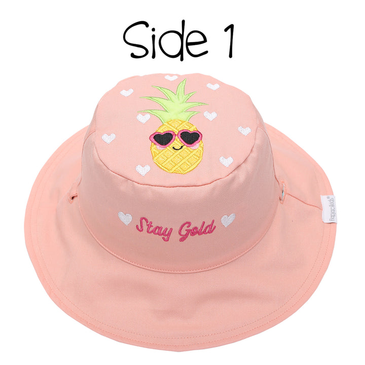Kids UPF50+ Sun Hat   Flamingo/Pineapple