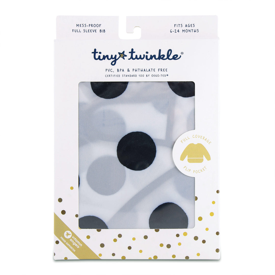 Mess-proof Full Sleeve Bib - Polka Dot