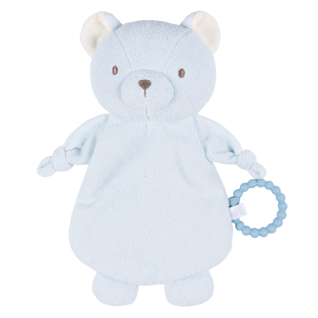 Just Born - OP2401 - Lovey Security Blanket - Bear Just Born by Gerber Baby Boy Lovey Security Blanket Bear - BLUE 032633138379