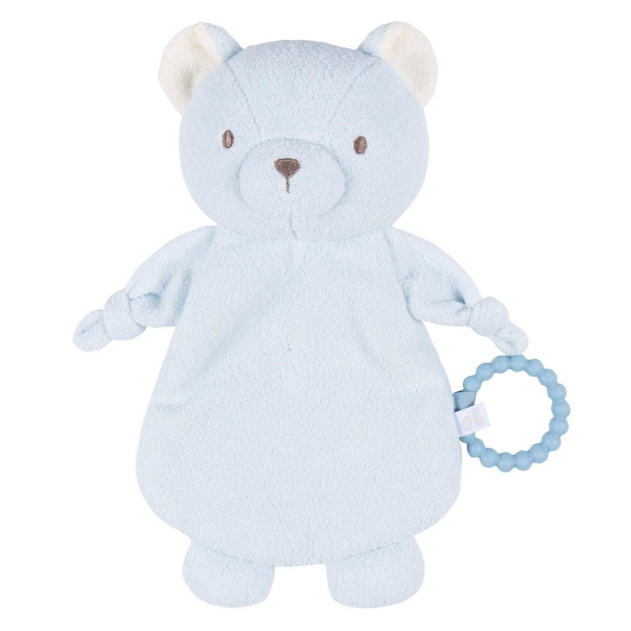 Just Born - OP2401 - Lovey Security Blanket - Bear Just Born by Gerber Baby Boy Lovey Security Blanket Bear - BLUE 032633138379