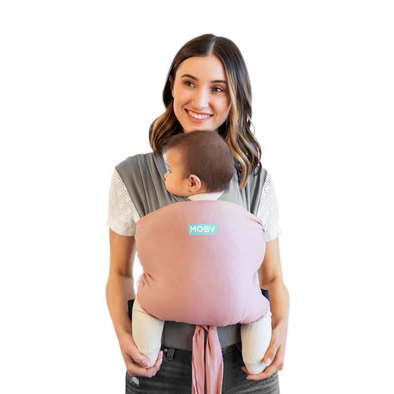 d - Moby - Easy Wrap Carrier - Dusty Rose Easy-Wrap Baby Carrier - Dusty Rose 818770016431