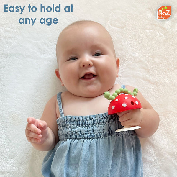 Anneau de dentition en silicone Chompy Mushroom Grip