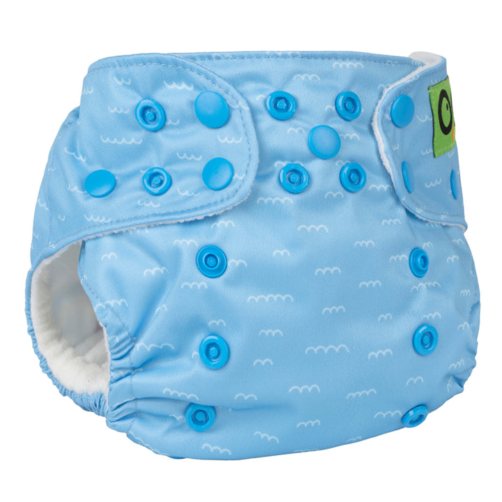 One Size Reusable Pocket Diaper with 2pk Insert - Shark