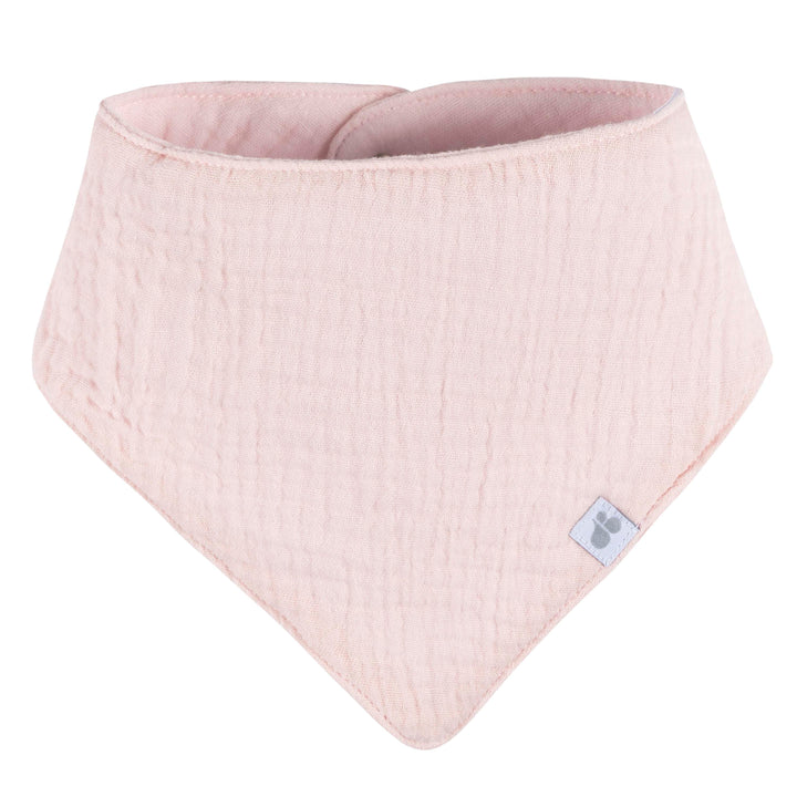 4-Pack Muslin Bandana Bibs - Pink