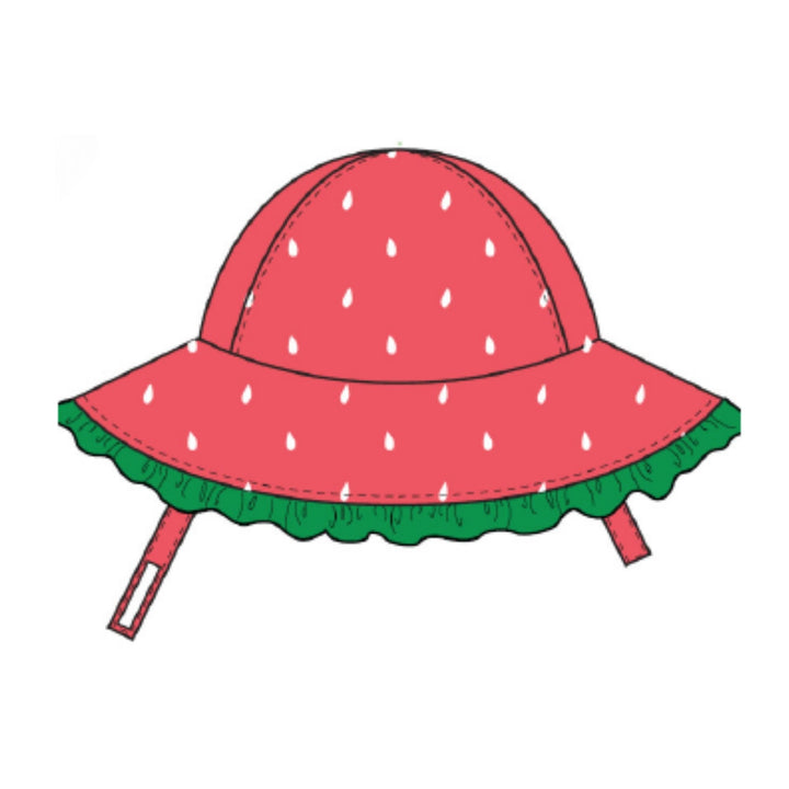 UPF50+ Baby Sun Hat - Strawberry Delight