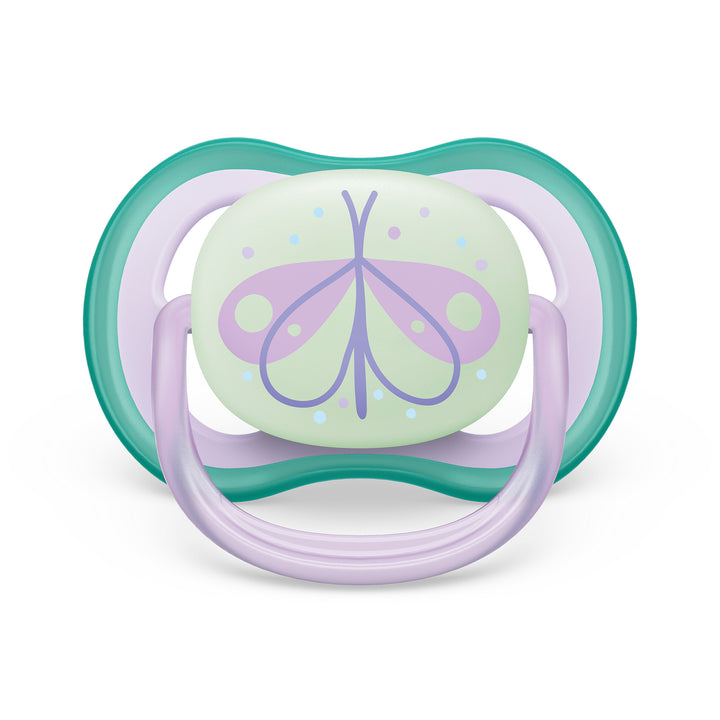 Ultra Air Pacifier Nighttime - 0-6M - Lilac Dragonfly+Dreams - 2 pack