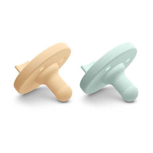 Soothie Pacifier 2 Pack - 0-3M - Yellow/Cyan