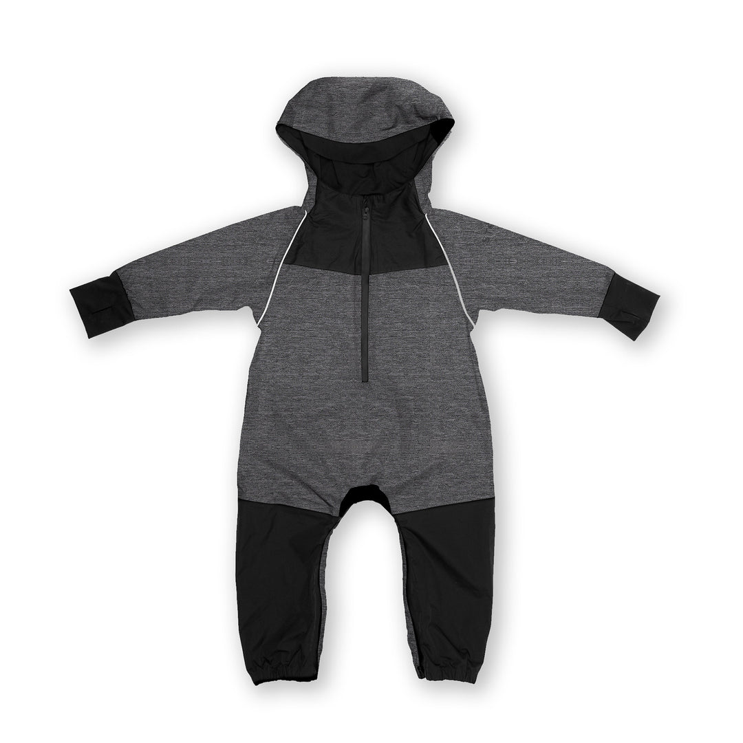 Stonz - Core - Rain Suit - Heather Grey - 12-18M Rain Suit - Black/Heather Grey 628631011310