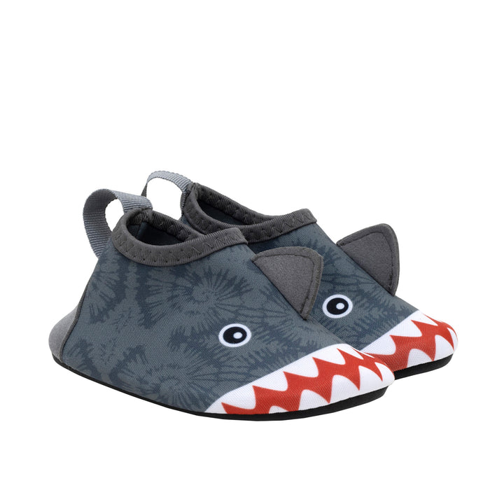 Robeez - S24 - Aqua Shoes - Shibori Shark - Grey - 1 (0-3M) Aqua Shoes - Shibori Shark - Grey 197166002716